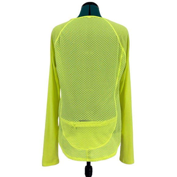 Under Armour Fluorescent Yellow Heat Gear Long Sleeve Thin Running Top, Large - Picture 6 of 16